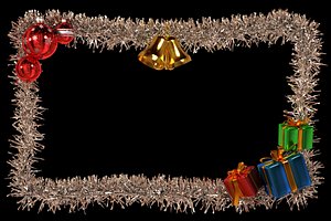 glitter frame christmas cards model