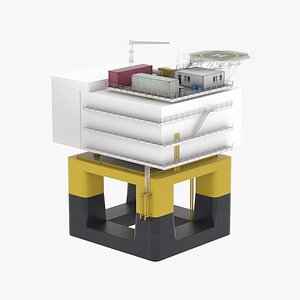 Wind farm substation 3D model