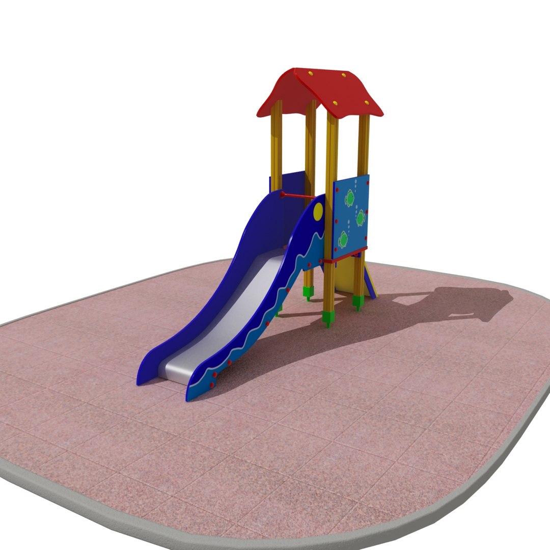 Playground Slide 3d Model