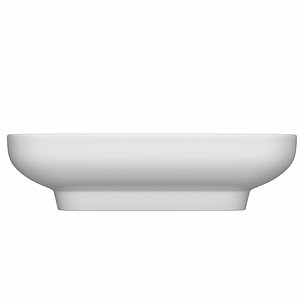 Wall Hung Rounded Rectangle Wash Basin