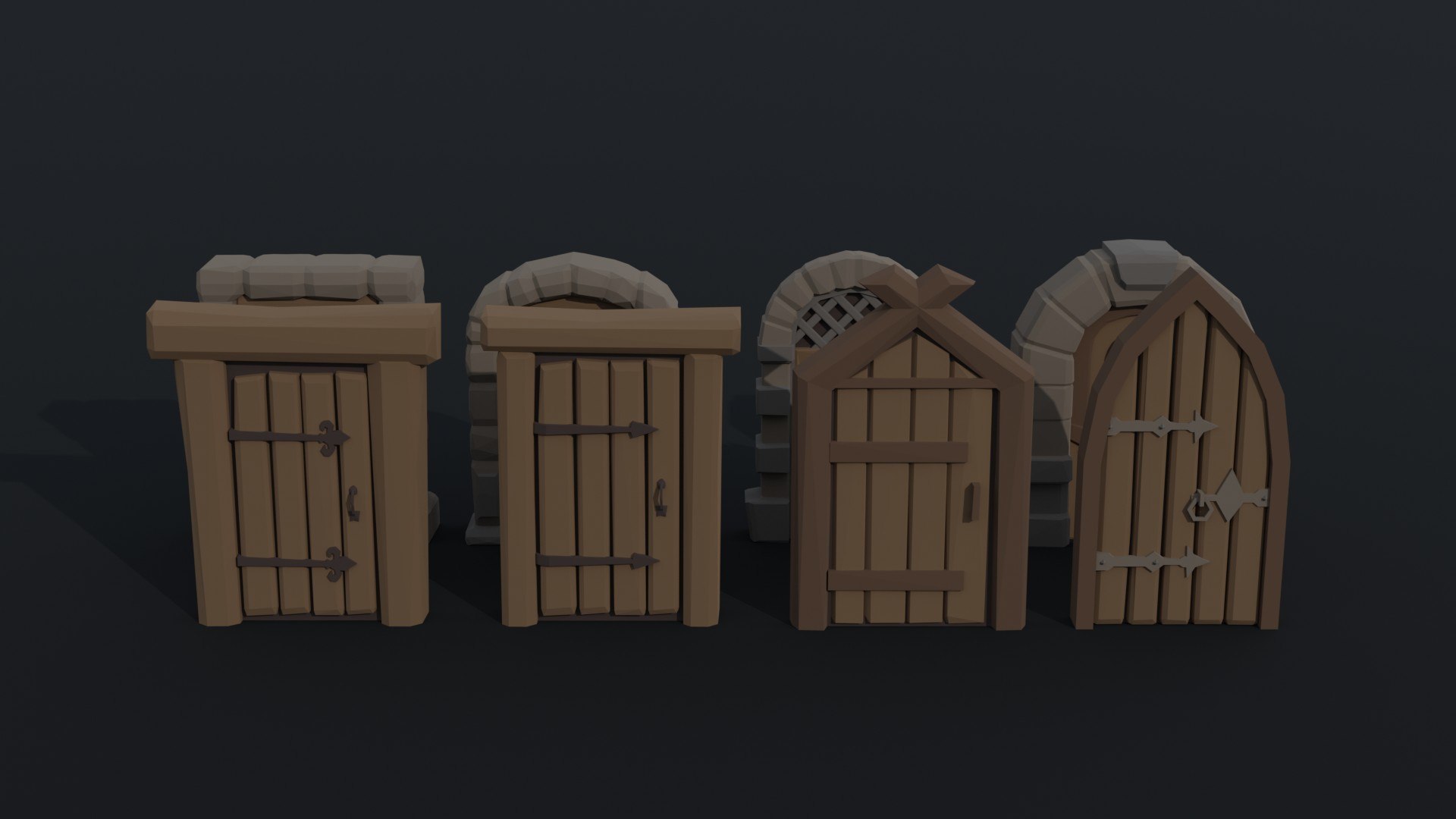 Low-poly Cartoon fantasy polygonal door 3D model https://p.turbosquid.com/ts-thumb/Fk/NyvpDz/2p/2/jpg/1706885215/1920x1080/fit_q87/30c08a0cc13b24e9336e8136373a177702d10fd1/2.jpg