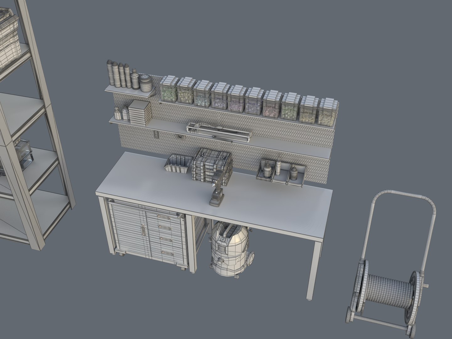 Garage Storage Rack  Workshop Tool Organization System 3D model https://p.turbosquid.com/ts-thumb/Fk/OrHdQf/dk/21_camera_005/png/1791782715/1920x1080/fit_q87/1ce91abc3f83c9f42fb9a70271e079b8d4ca80f6/21_camera_005.jpg