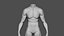 Bodybuilder Model Ready for Print without head