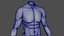 Bodybuilder Model Ready for Print without head