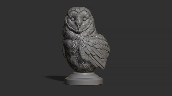 メンフクロウの胸像3Dモデル - TurboSquid 2118252