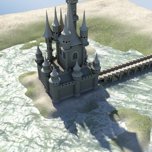 castle water 3d model