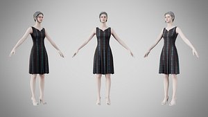 3D Dress 36 Abstract Sound Wave