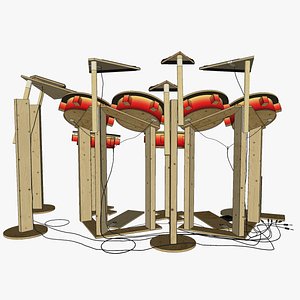 My Home Built Electronic Drum Kit from 2011 3D model