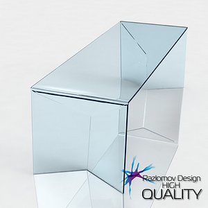 3ds max modern glass table edge