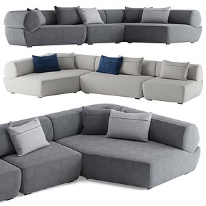 BeB italia Naviglio corner sofa 3D model