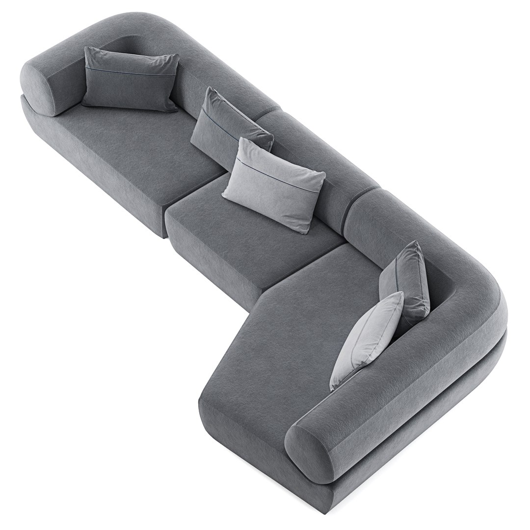 BeB Italia Naviglio Corner Sofa 3D Model - TurboSquid 1726369