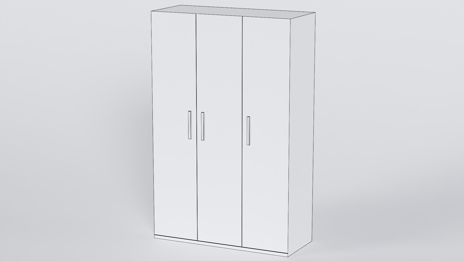 Low Poly 3 doors white wood wardrobe 3D Model True Renders UV 4K PBR Textures 3D model https://p.turbosquid.com/ts-thumb/Fk/cUX1lI/Q8/wardrobe_wf.001/jpg/1775337207/1920x1080/fit_q87/03984e1e724bfd549dce58f67ea110155b29778e/wardrobe_wf.001.jpg