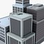 simple city 3d model