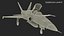 3D HESA Saeqeh Iranian Combat Aircraft Blue Rigged for Maya