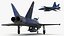 3D HESA Saeqeh Iranian Combat Aircraft Blue Rigged for Maya