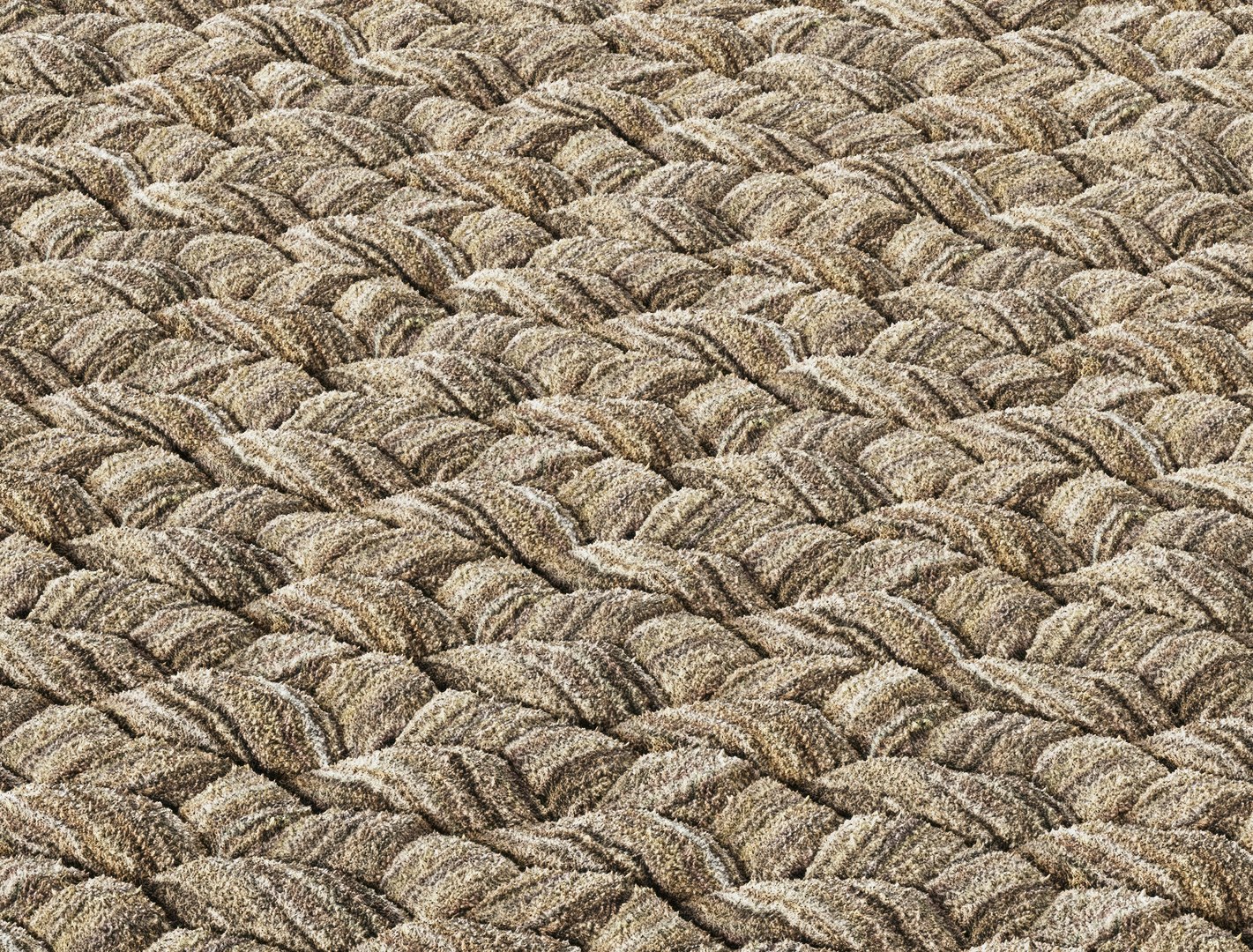 Rope Wicker Rectangle Carpet Model - TurboSquid 2285483