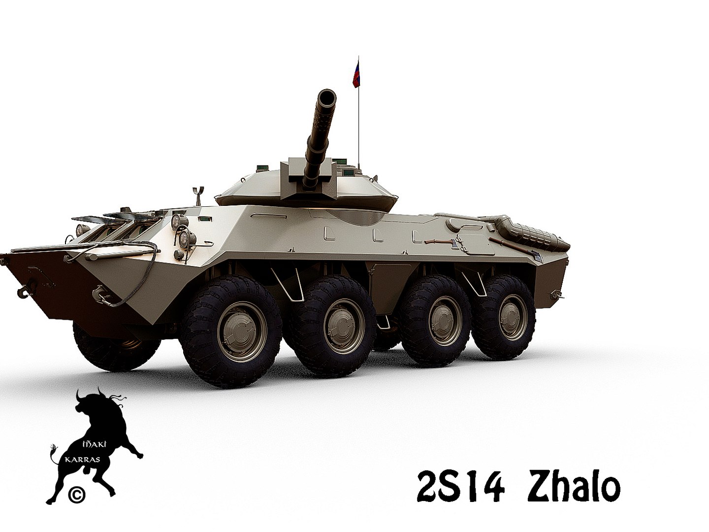 2s14 Destroyer 3d Model