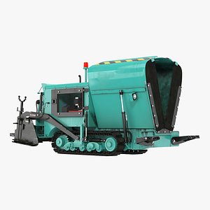 Paving Machine Folded 3D Model