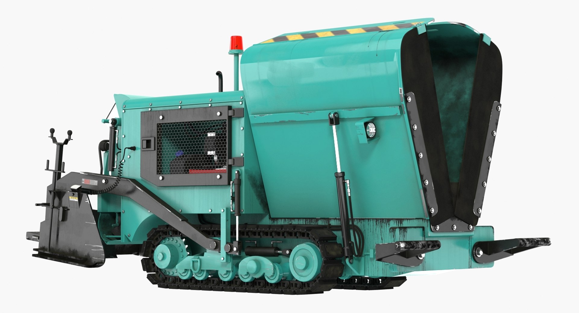 Paving Machine Folded 3D Model 3D model preview
