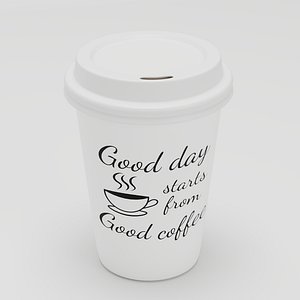 Paper coffee cup medium