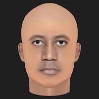 Low Poly Cassper Nyovest Rapper Head
