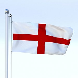 3D flag pole model