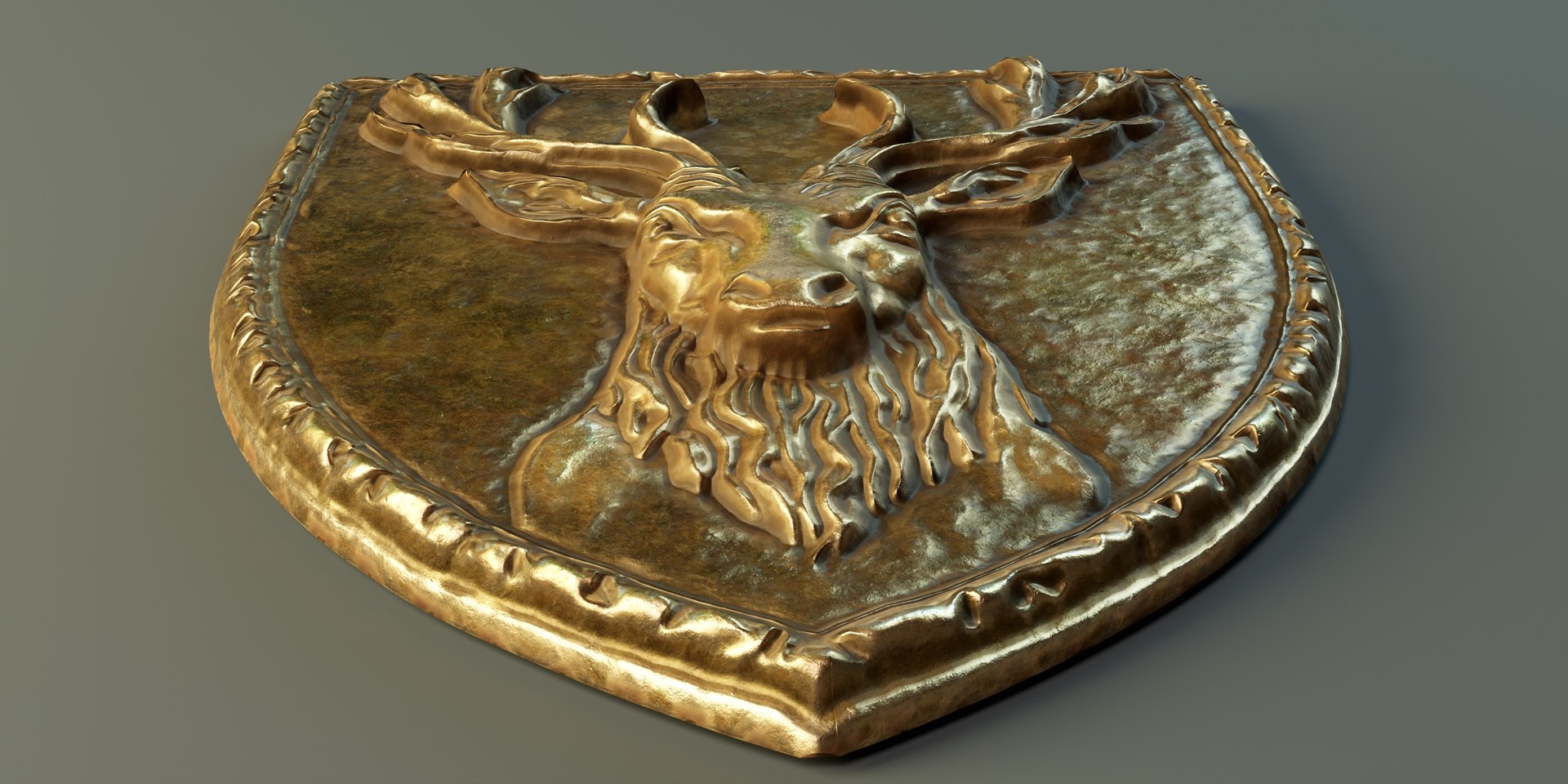 Deer Heraldic Emblem PBR 3D model https://p.turbosquid.com/ts-thumb/Fl/Gd2pYb/7O/b_004/jpg/1743845455/1920x1080/fit_q87/ca8de0cf58fd9b351fa3559acbb8c4adbdefa180/b_004.jpg
