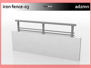 iron railing fence 3ds