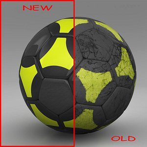 Soccerball black yellow