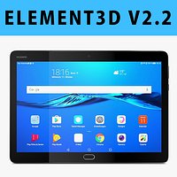 E3D - Huawei MediaPad M3 Lite 10.0 3D model