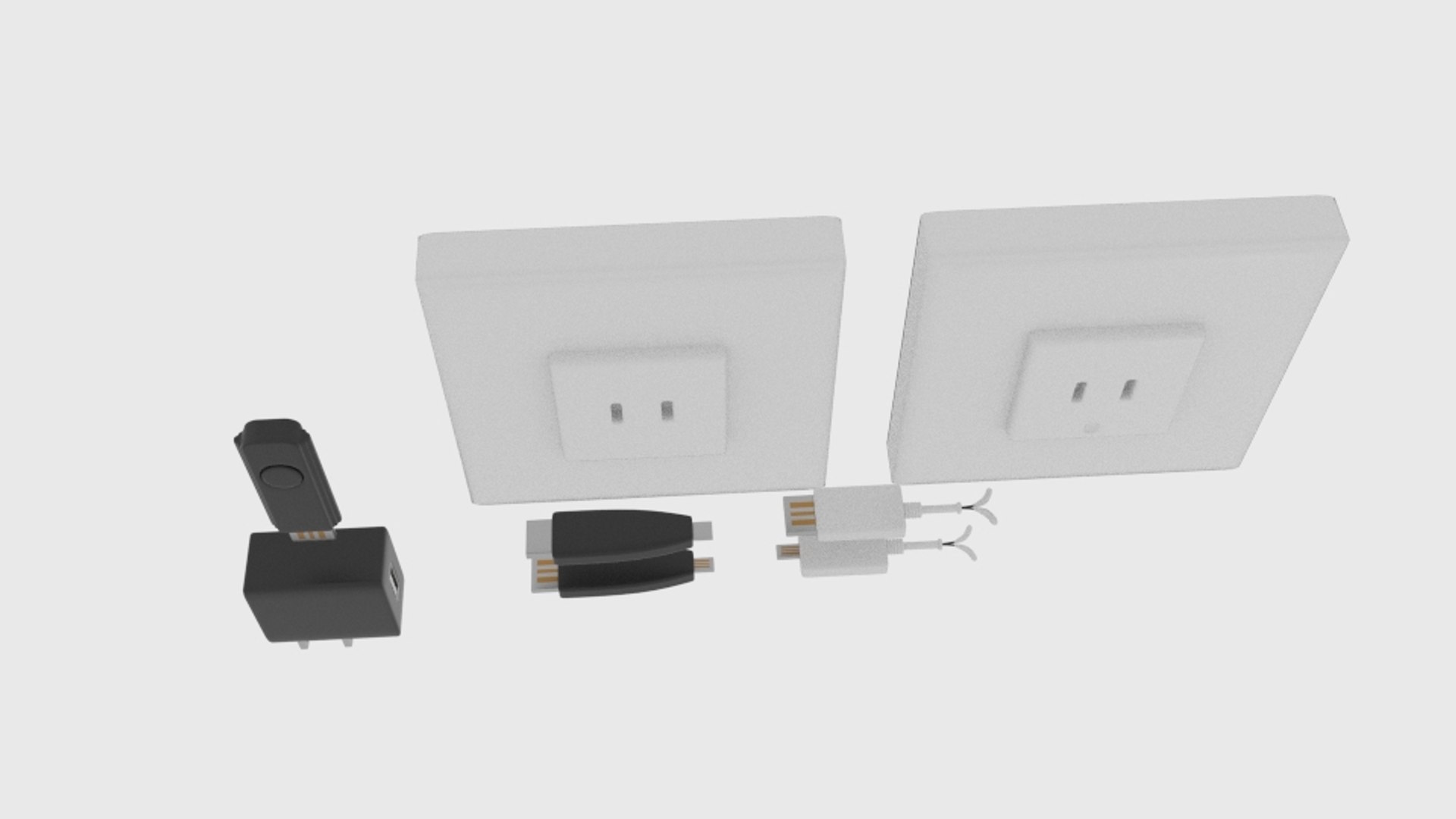 Usb charger component 3D model - TurboSquid 1165538