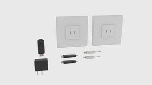 usb charger component 3D model