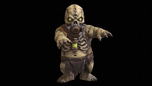 3D model ChibiFrankyZombie1