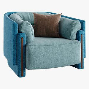 3D Vesta Armchair by Turri model