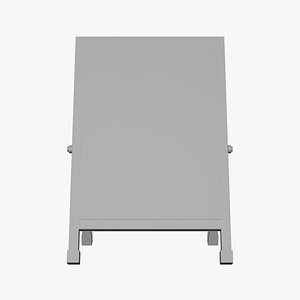 Basic A-Frame Stand - Geometry Only No Textures No Materials 3D model