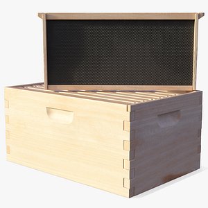 Wooden Honey Bee Box
