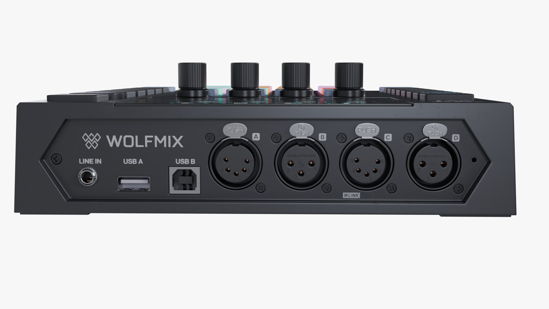 Wolfmix W1 Mk2 DMX Lighting Control Desk 3D Model - TurboSquid 2328137