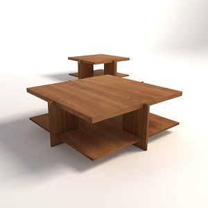 Frank Lloyd Wright Lewis Coffee Tables