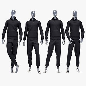 3d model of male sport suit