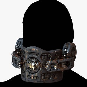 3D 3D model Gas mask helmet scifi futuristic military combat