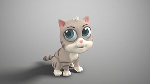 3D animate cat model
