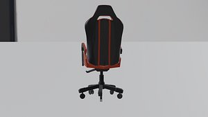 3D Premium Full Color Leather Gaming Chair  High Poly Realistic 3D Model