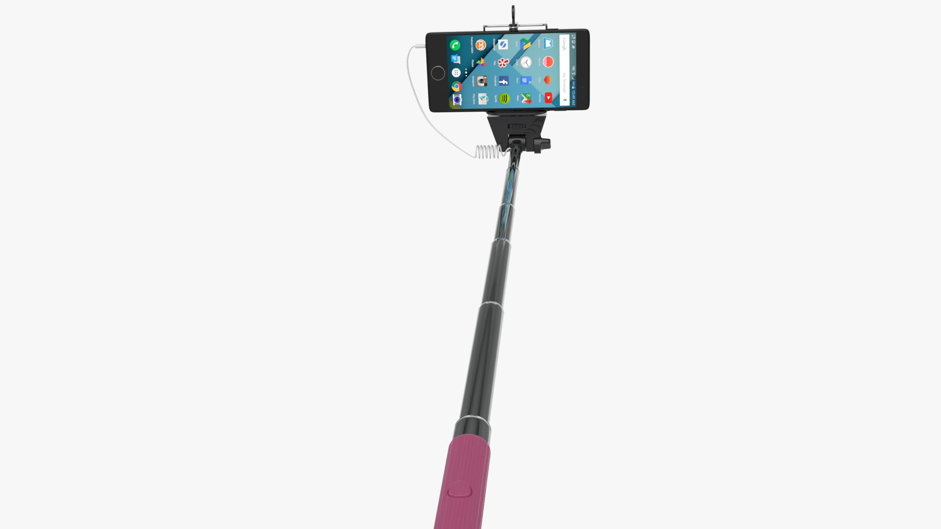Selfie Stick And Smartphone Model TurboSquid 1783816