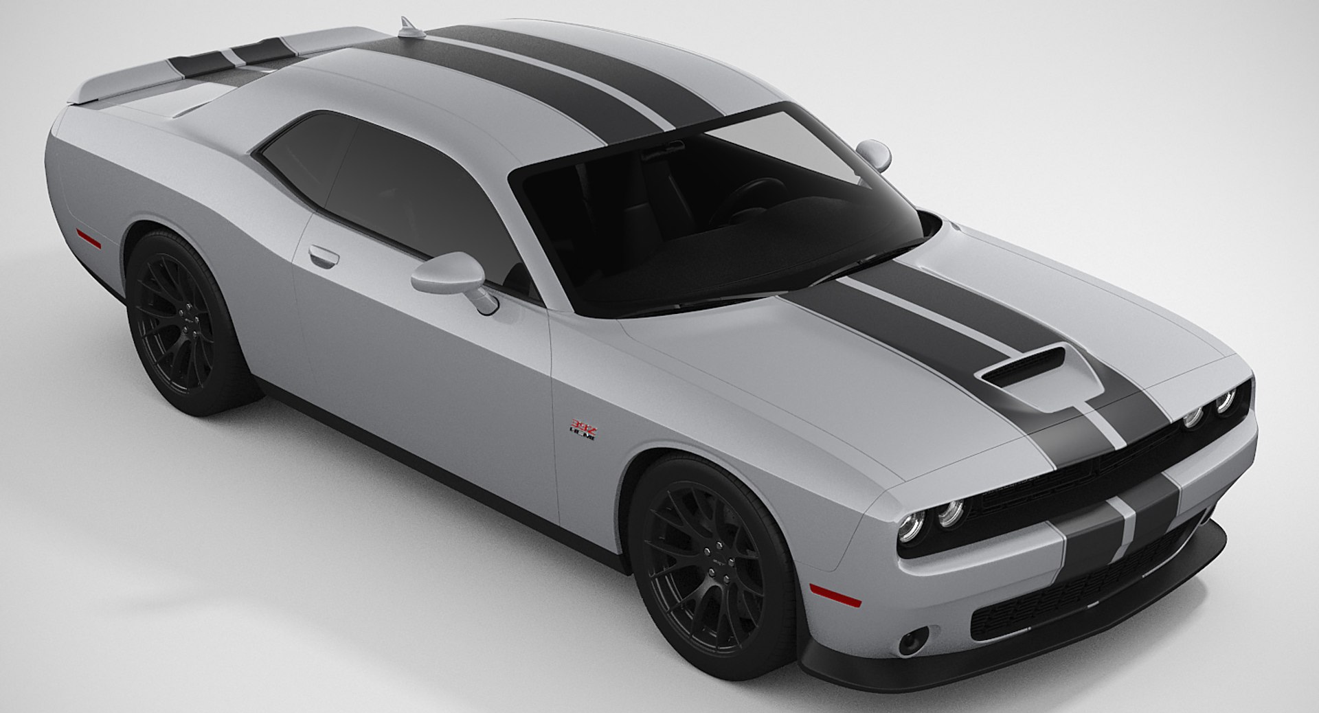 3d dodge challenger srt 392 model