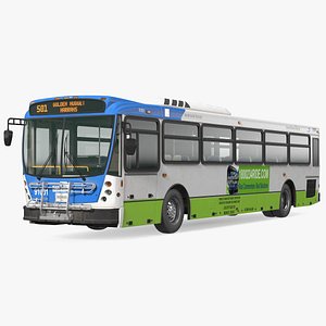 3D Bus Nabi 416 Miami Dade Transit Simple Interior