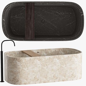 Freestanding bath designed by Piet Boon