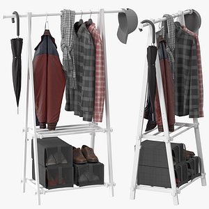 3D model HOMCOM Minimalist Clothes Rack Hanger
