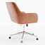 Leather retro office swivel chair