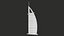 Burj Al Arab Hotel Tower Low Poly