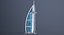 Burj Al Arab Hotel Tower Low Poly